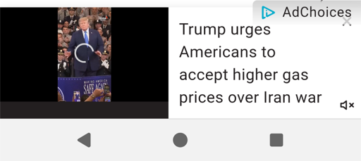 A picture of an overlay that autoplays  media. The x that would close the pop-up has its own semi-transparent overlay labelled "Ad Choices". Clicking the x instead sends you to a page explaining how to customize ads that are served to you.